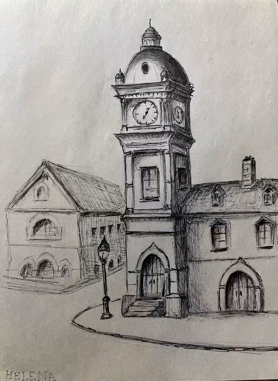 Helena art: Clock tower