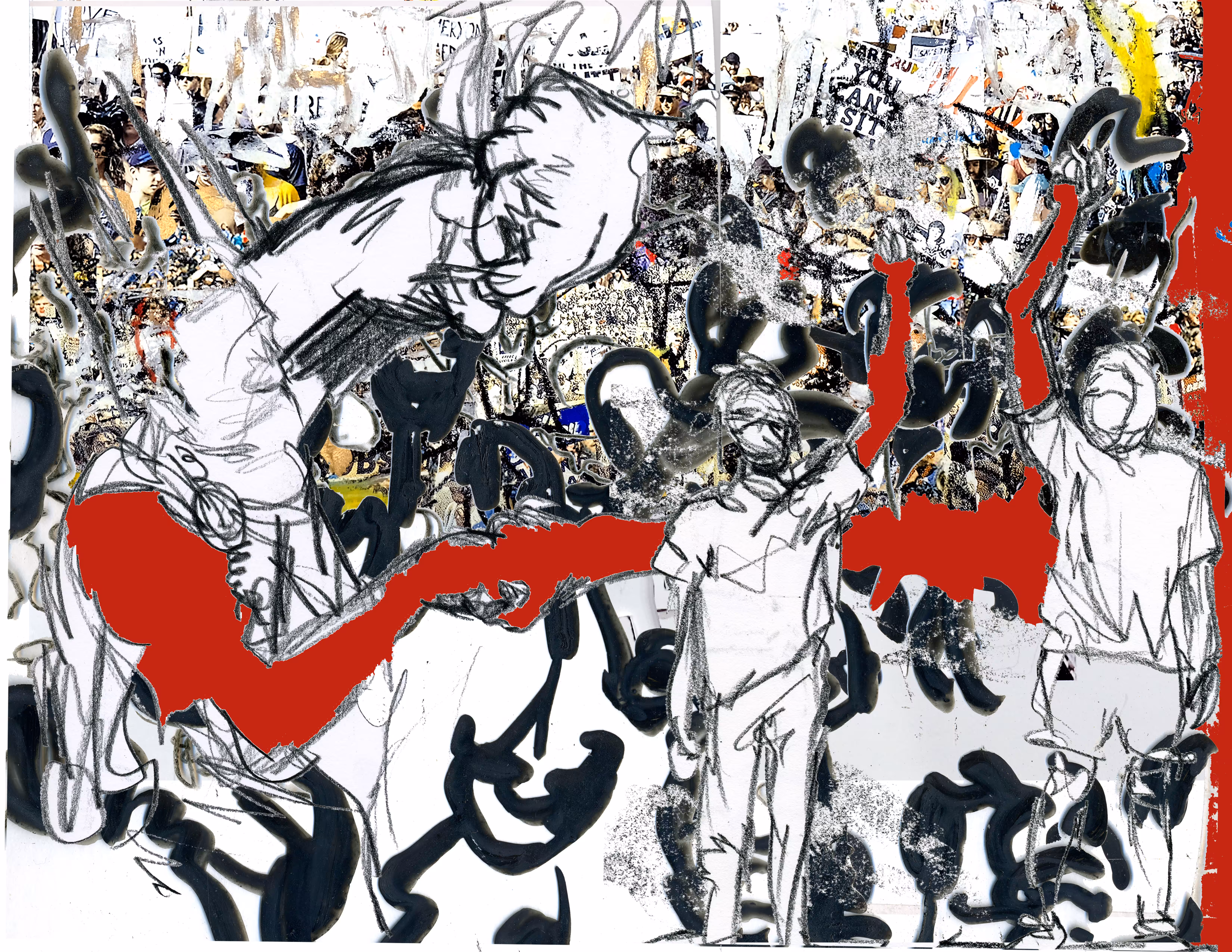 Protest Print with Veins 23