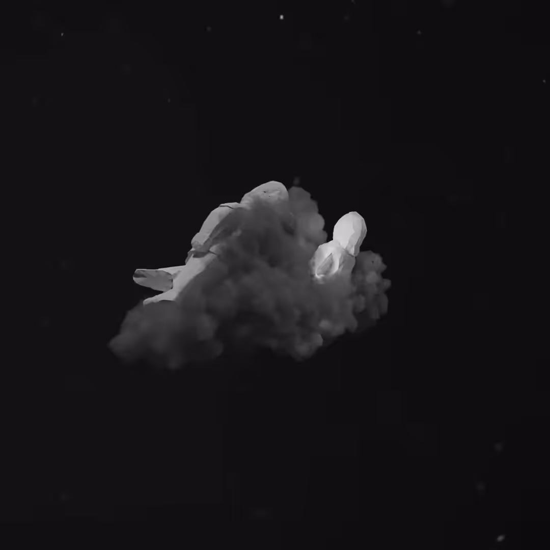 The Creation of Adam (Low Poly-ized)