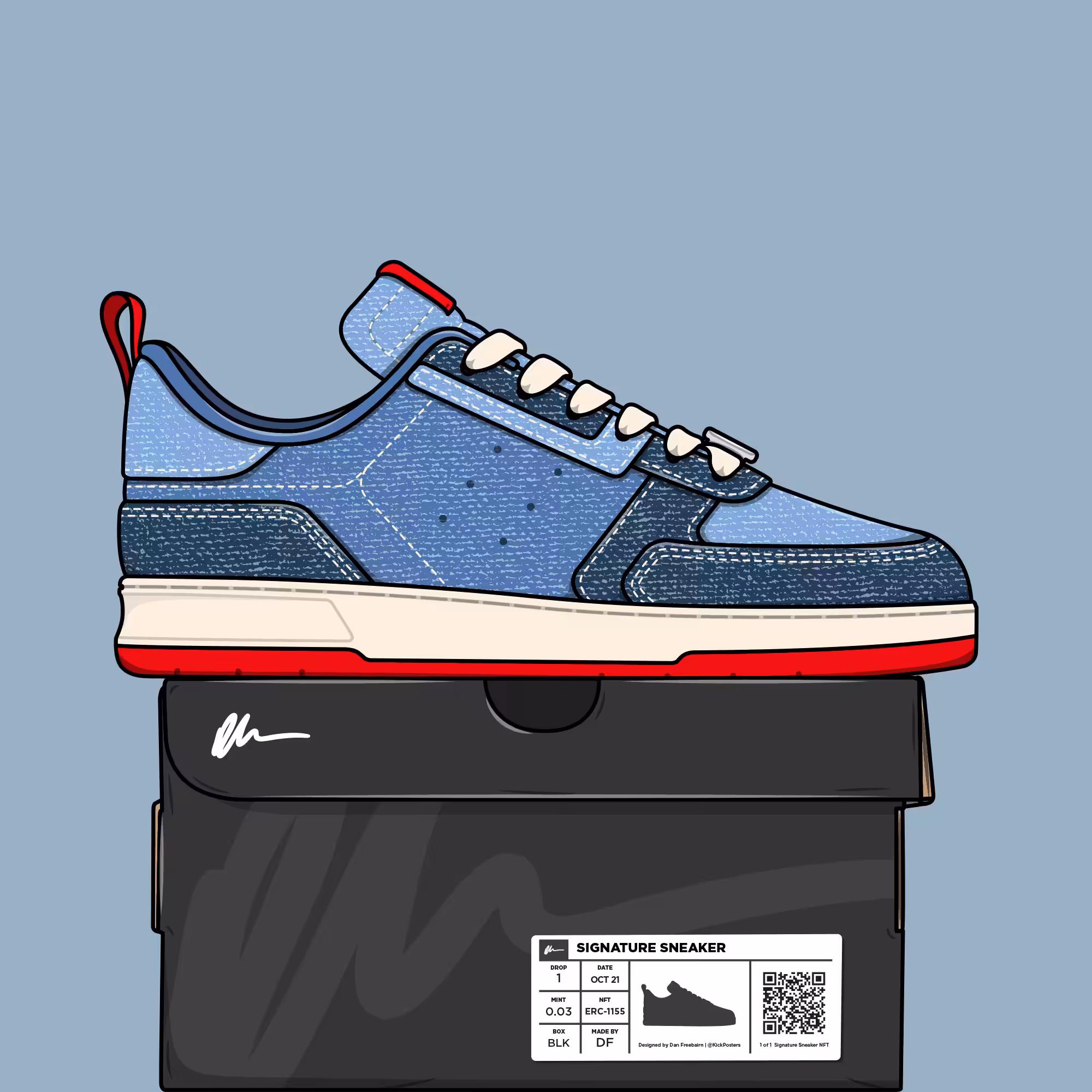 Signature Sneaker 'Denim' - #037