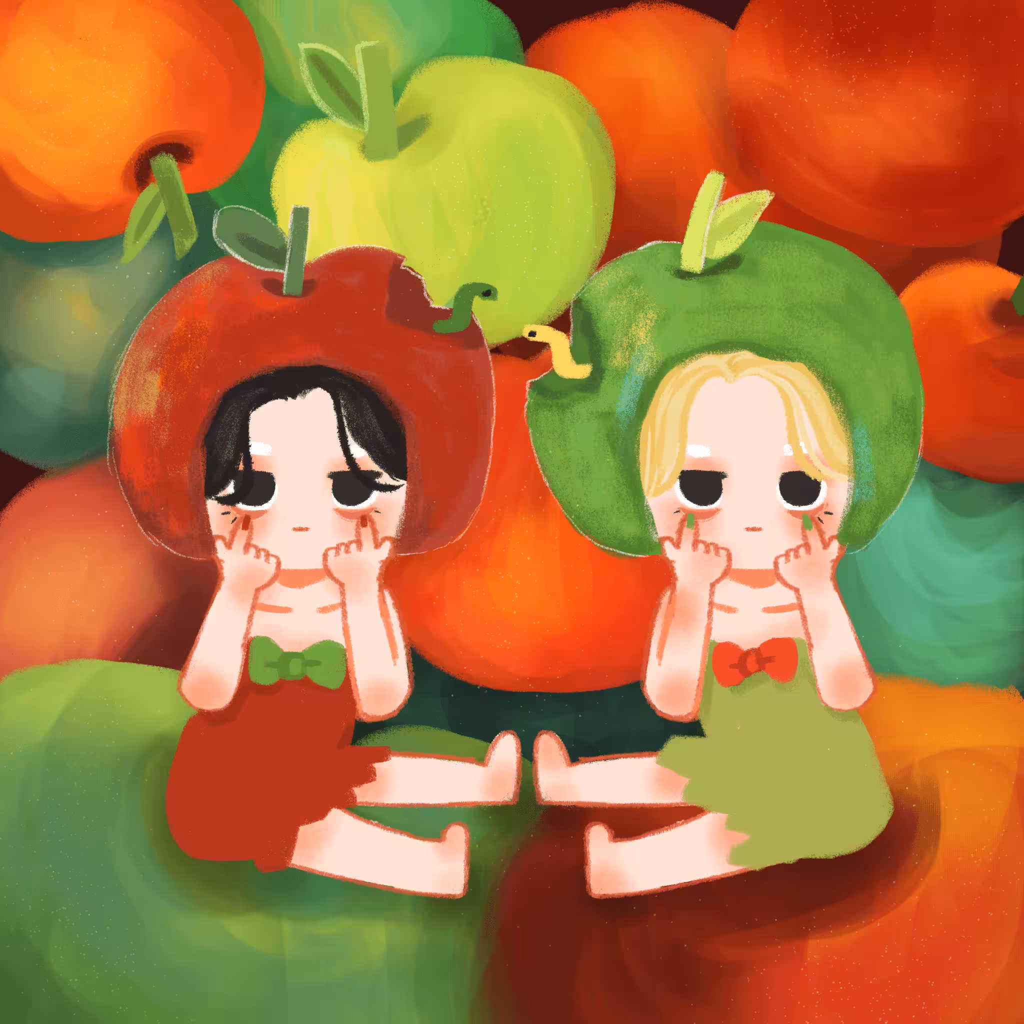 Twin RuRu 01 Apples