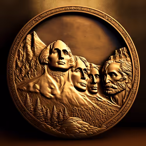 Mount Rushmore and the Founding Fathers Medal