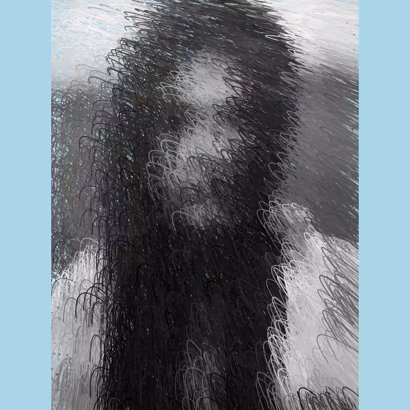 BNW Stroke Portrait #5