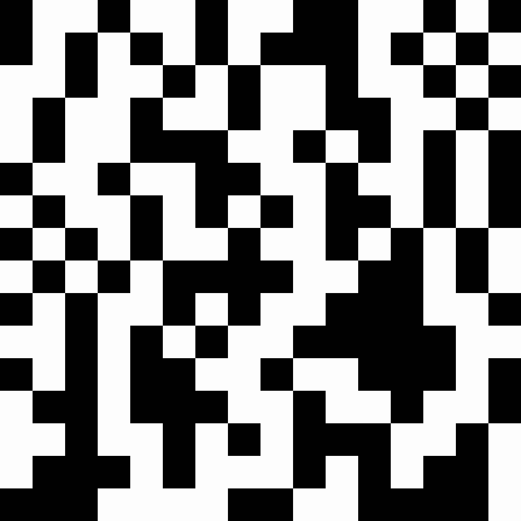 Proof of Work 16x16 Binary Random