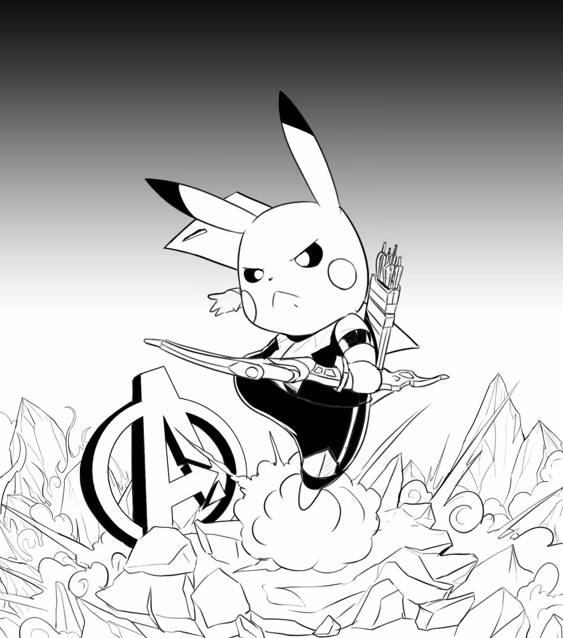 Pikachu custom Hawkeye
