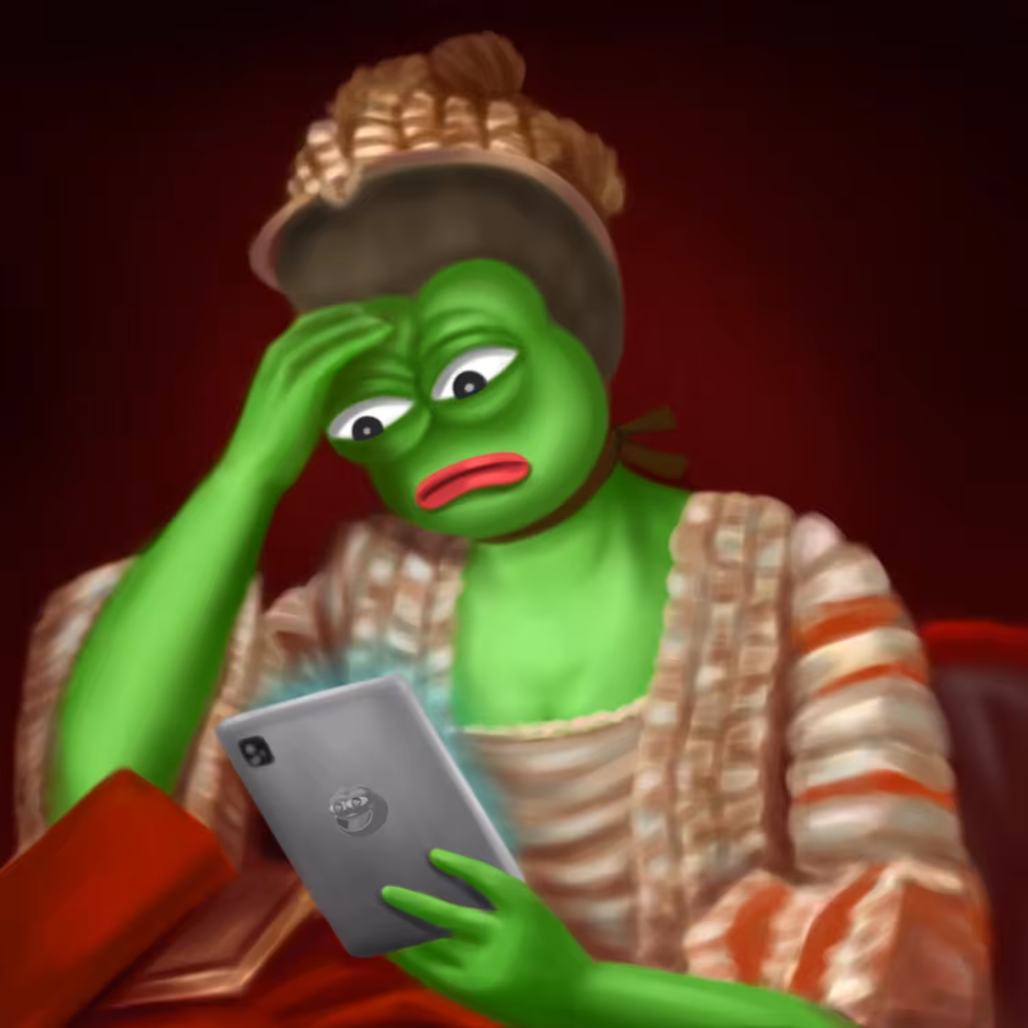 Pepe with a headache 