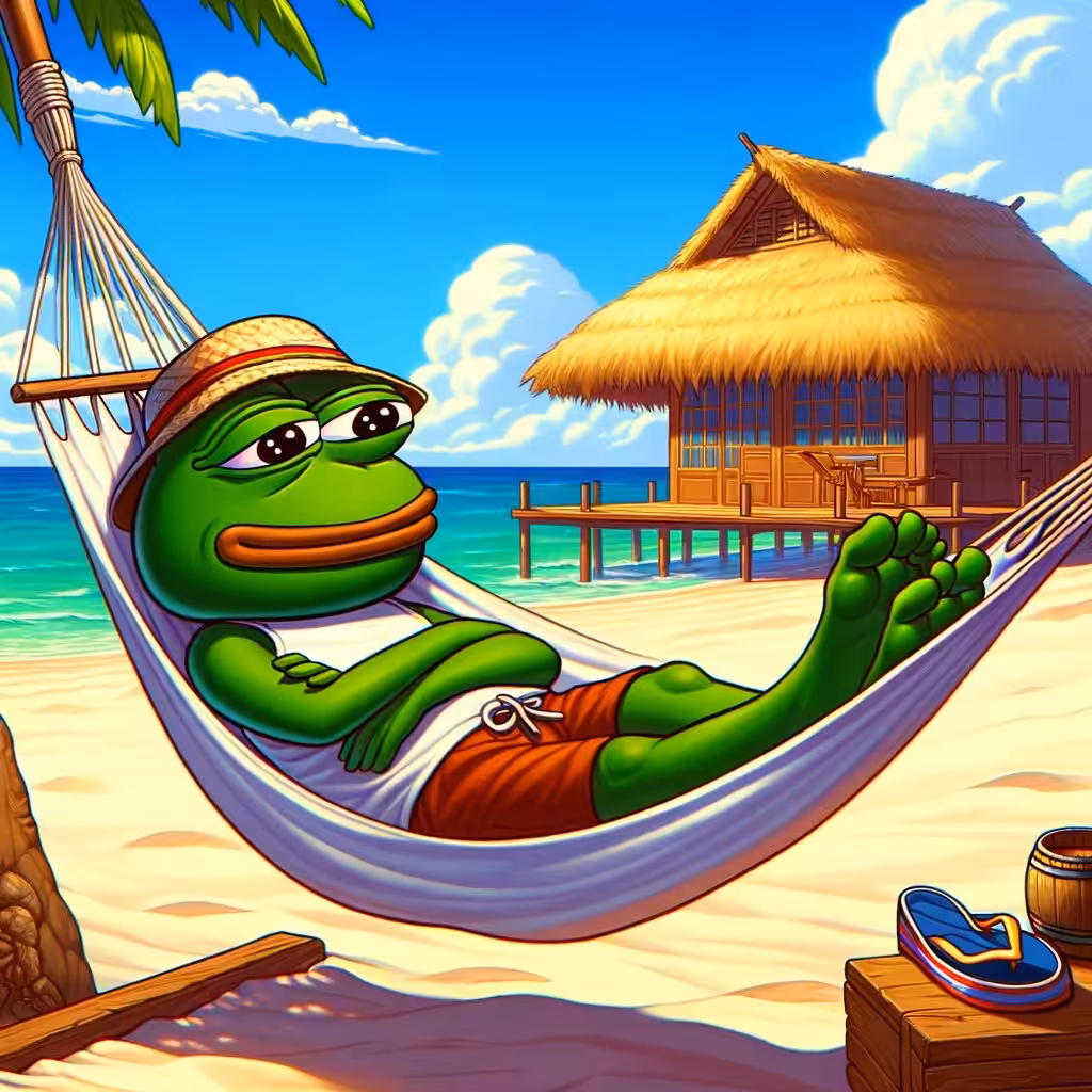 DJTezos Memes and Fun: Teztoad kickin back