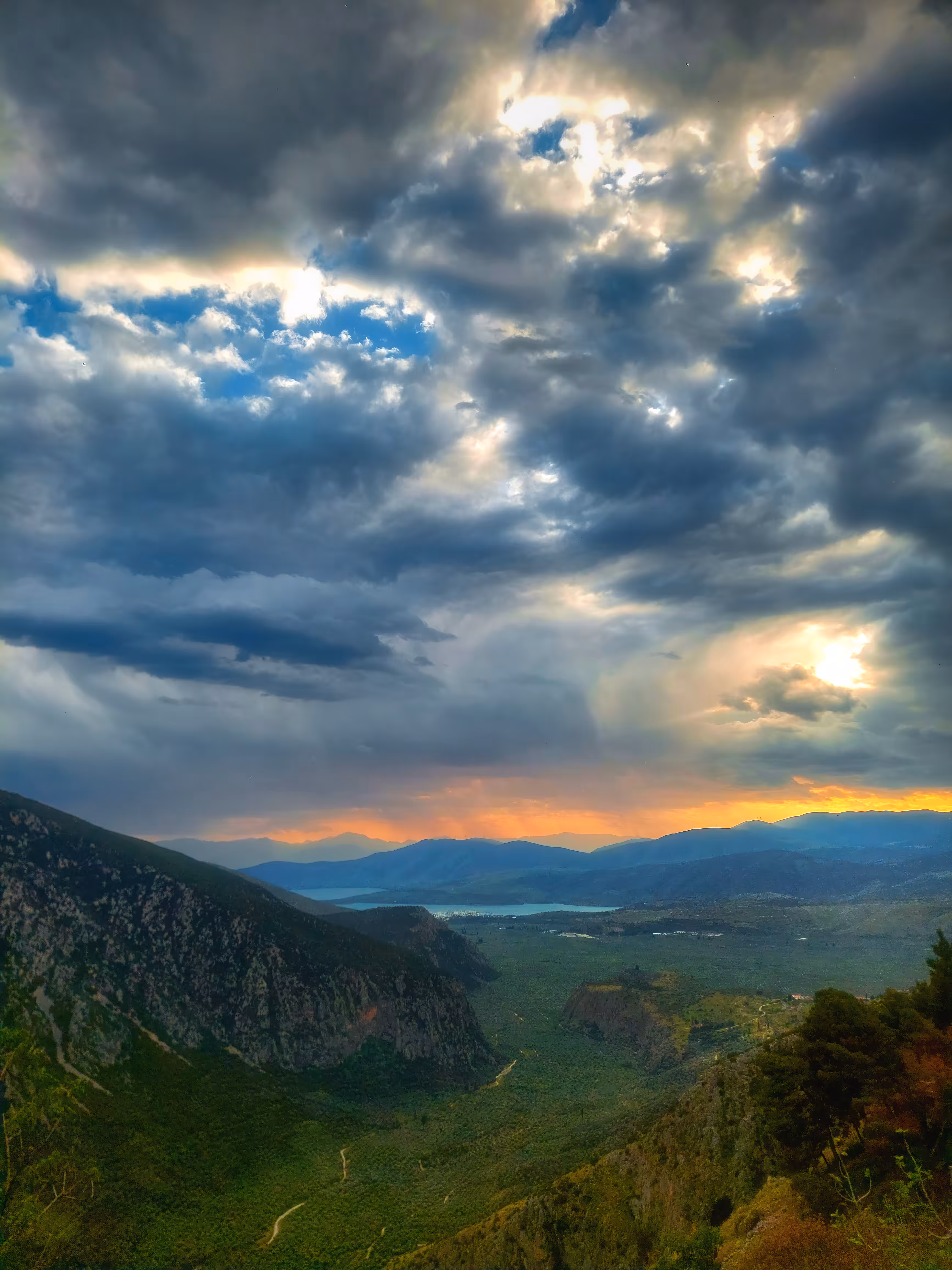 Sunset in Delphi