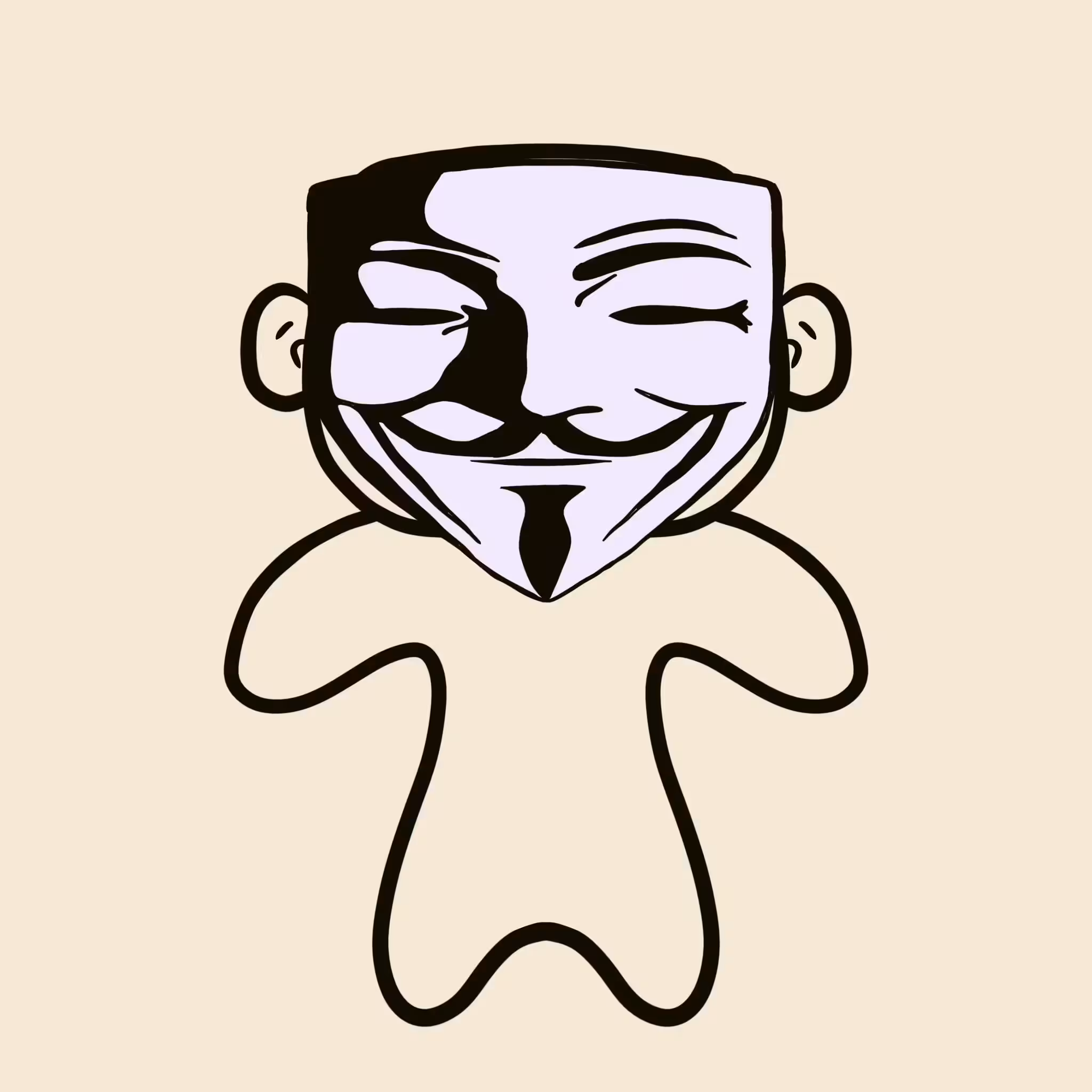 Splatter Punks - Accessories: Splatter Punks Accessories - Mysterious Mob Anonymous Mask