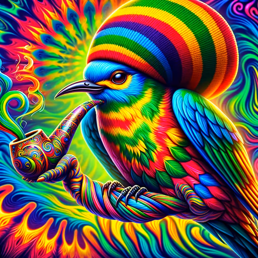 Psychedelic Art: Angry Bird