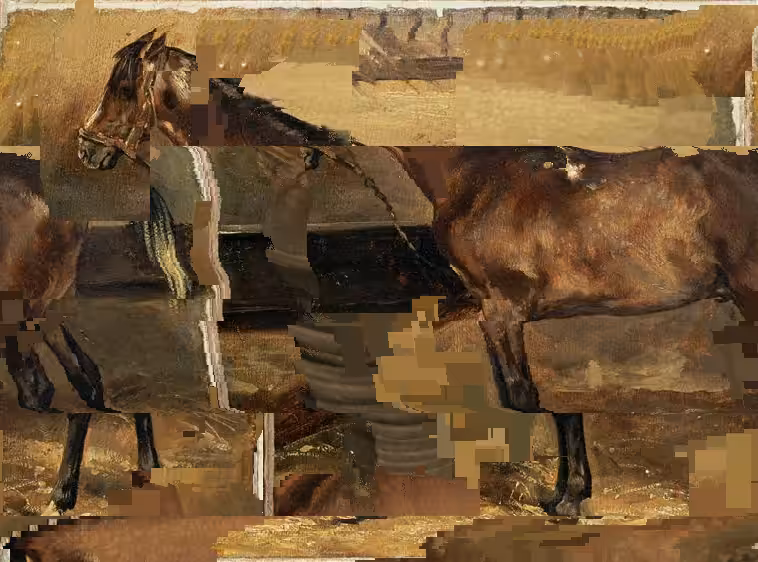 Exported horse