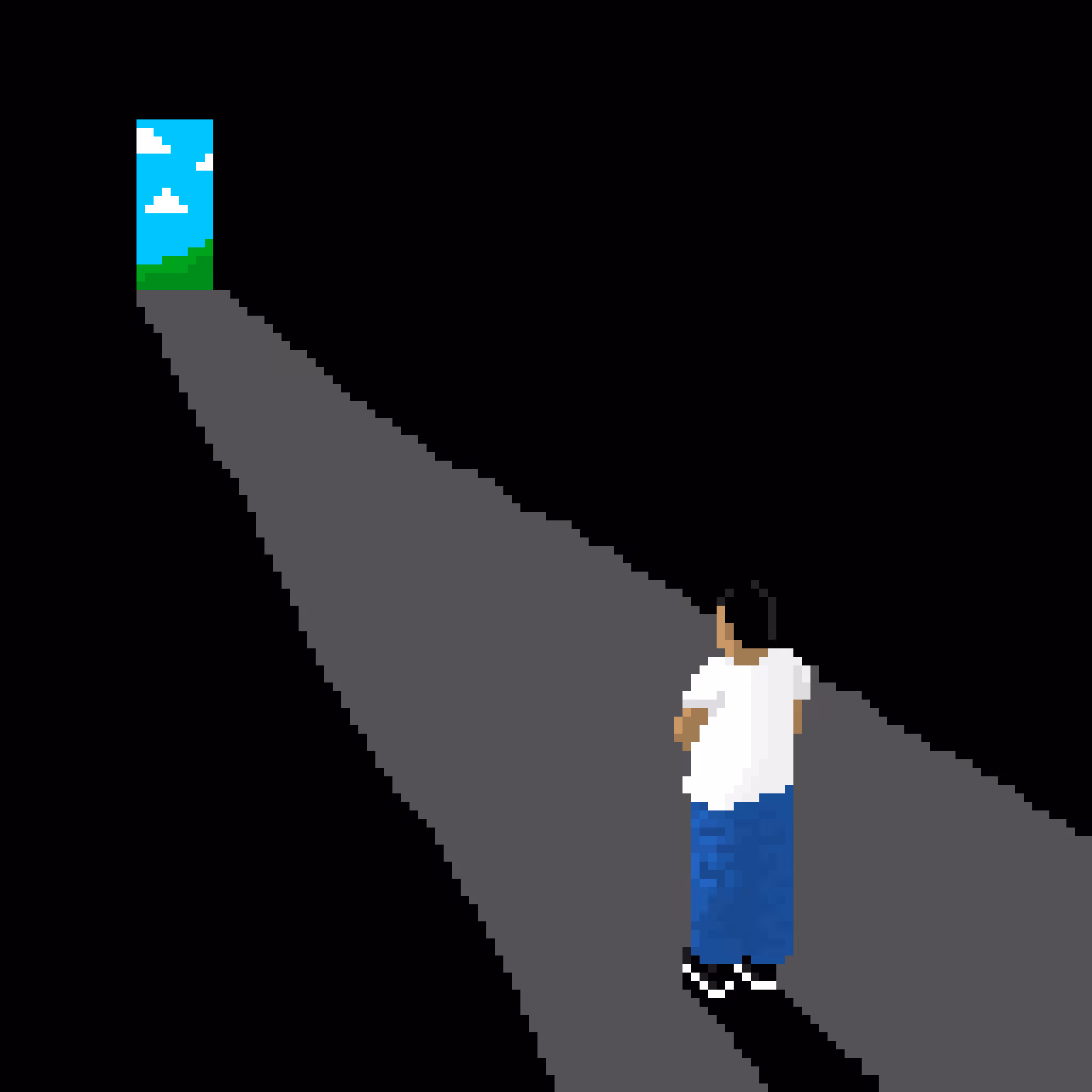 the door