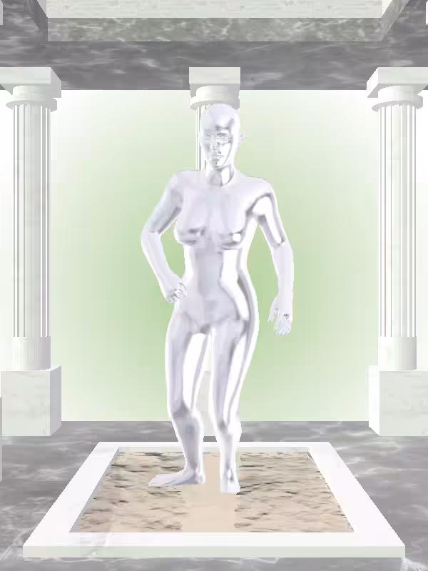 HeavenComputer: The Injured Silver Chrome Woman #7162