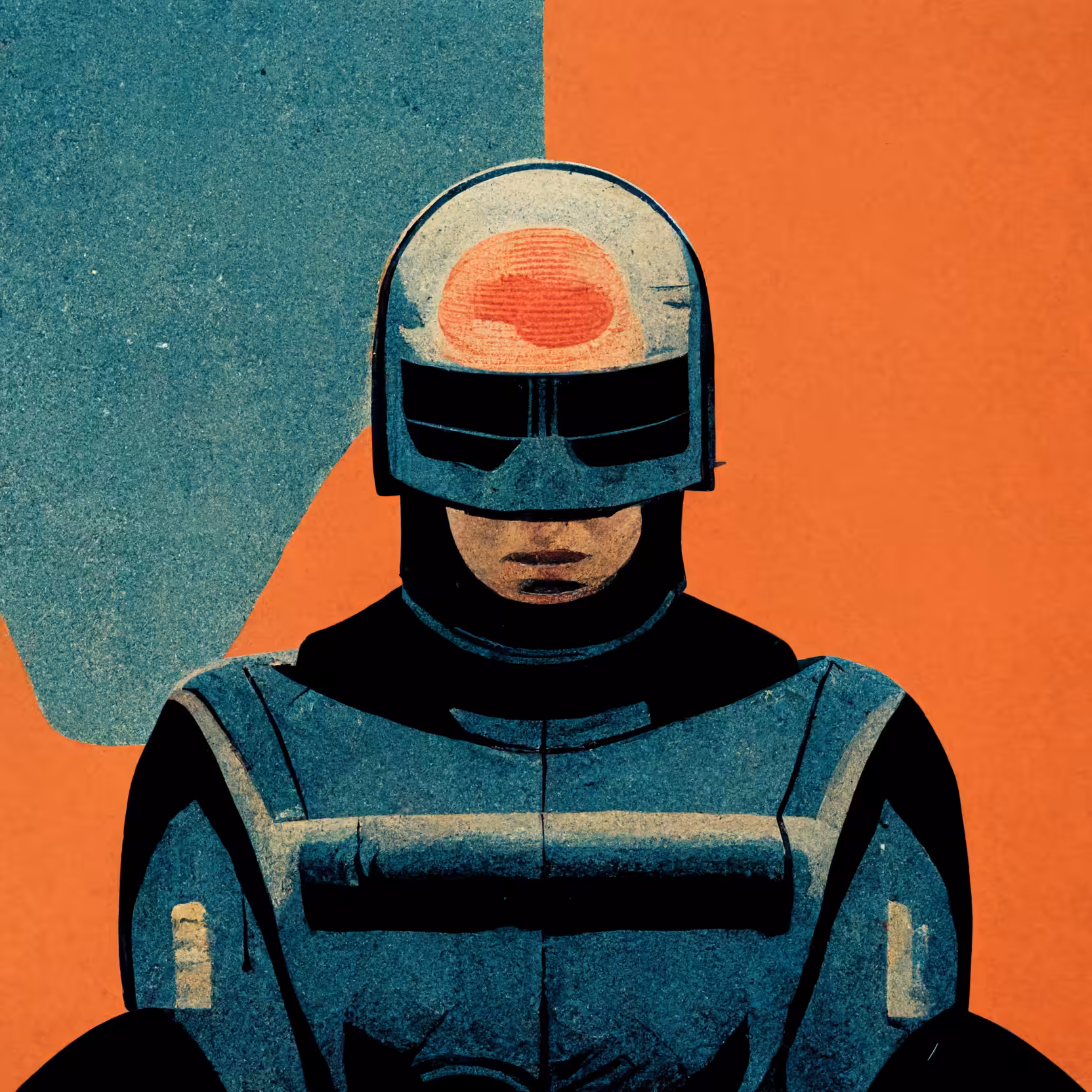 Half Cybernetic Law Enforcement Officer
