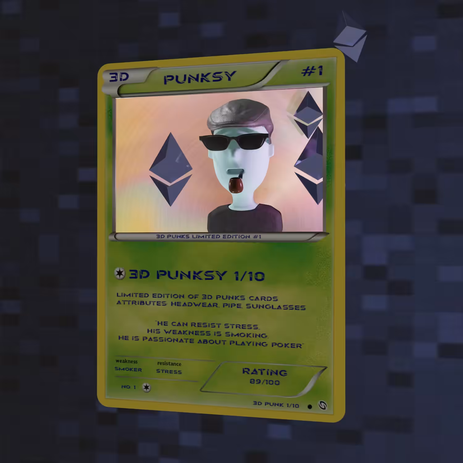 Limited 3D Punk cards #1/10