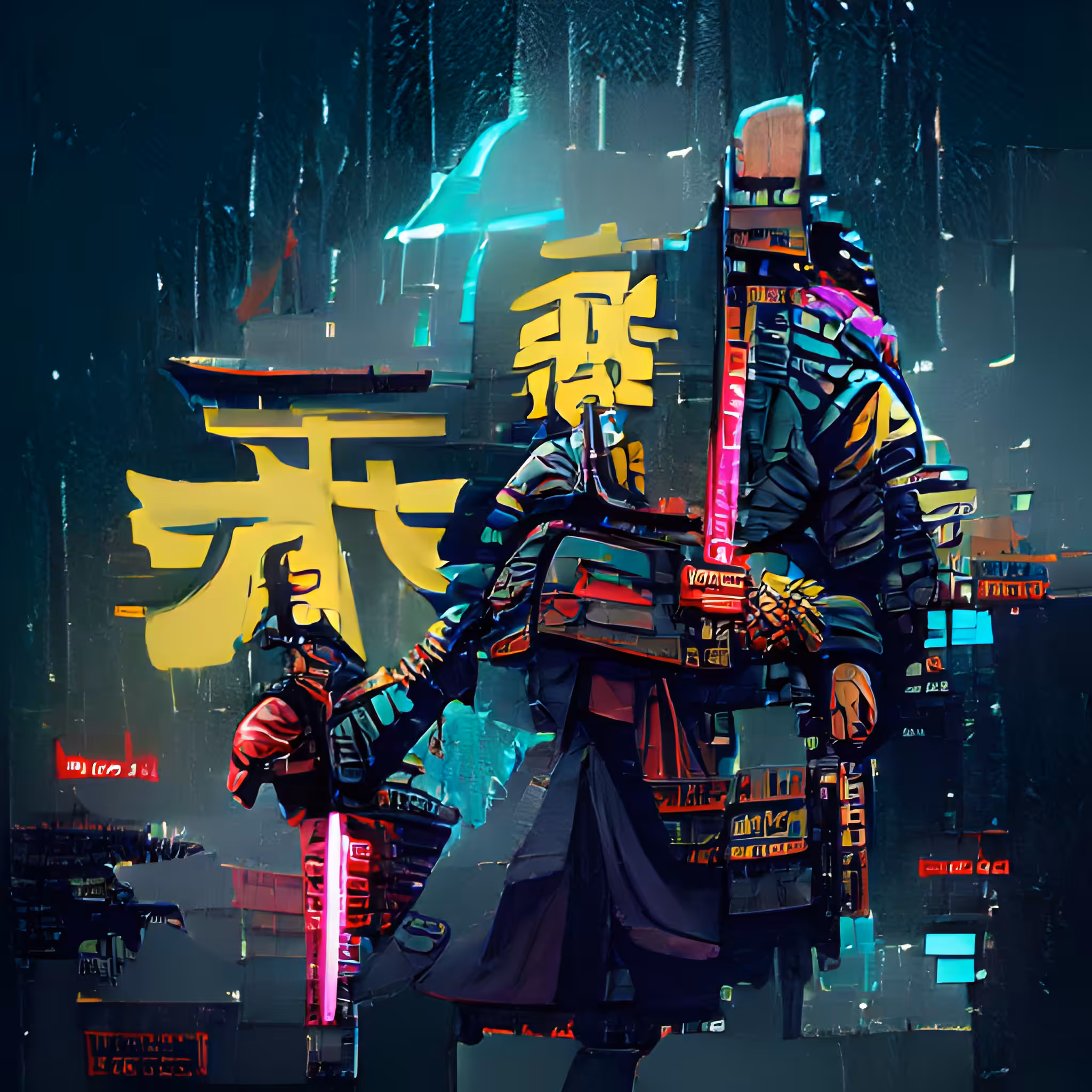 Cyberpunk Samurai #09