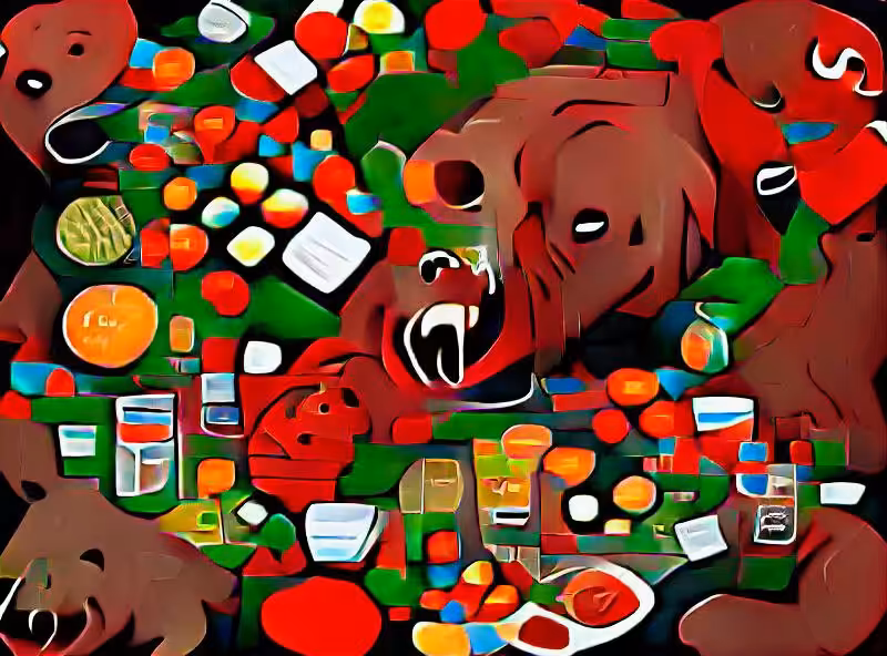 Abraham's First Works: Almost everything you consume, every day you consume, is a toxin. Everything except the Red Bear.