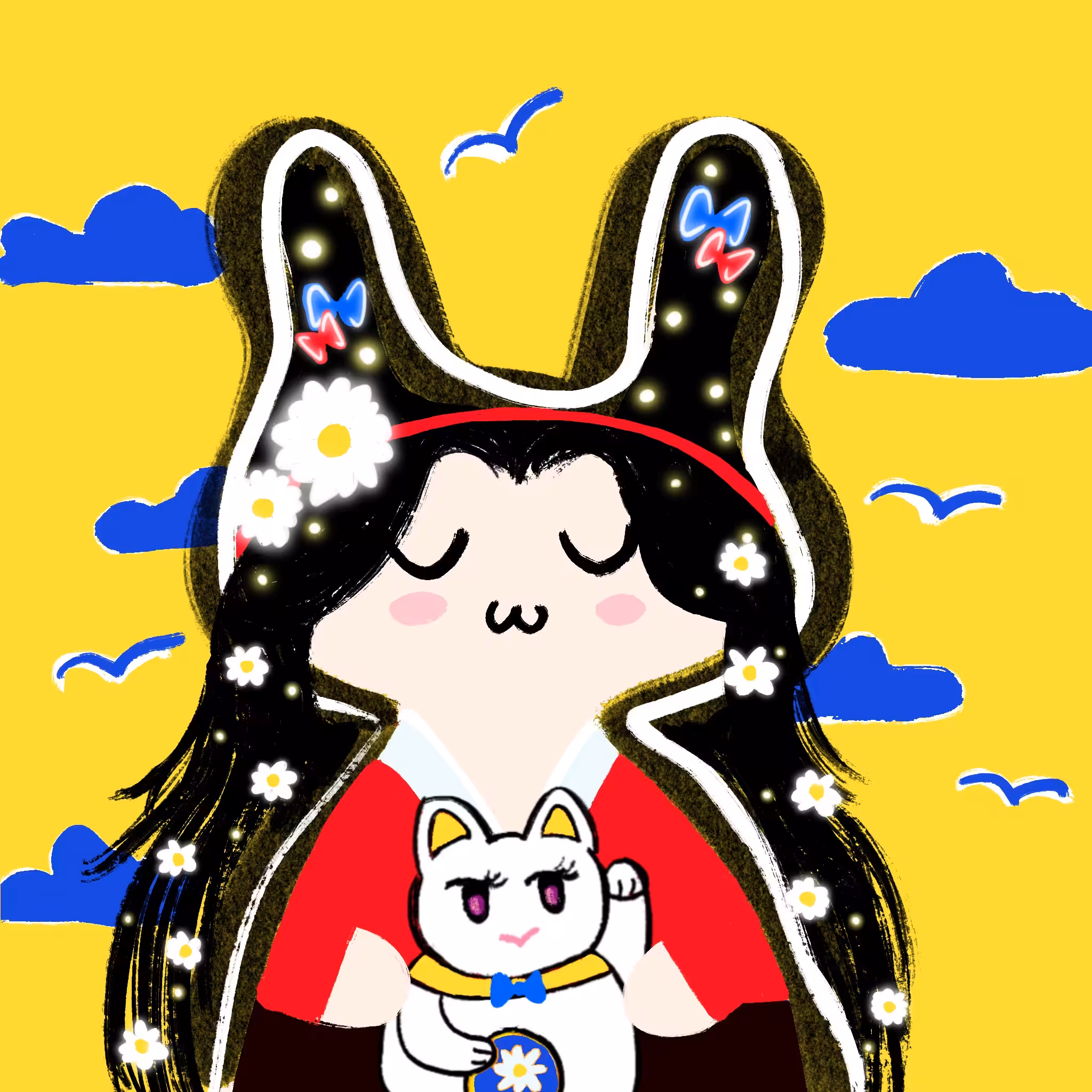 Rabbit Pop x A Black Hair Girl #0027 - COLLABS