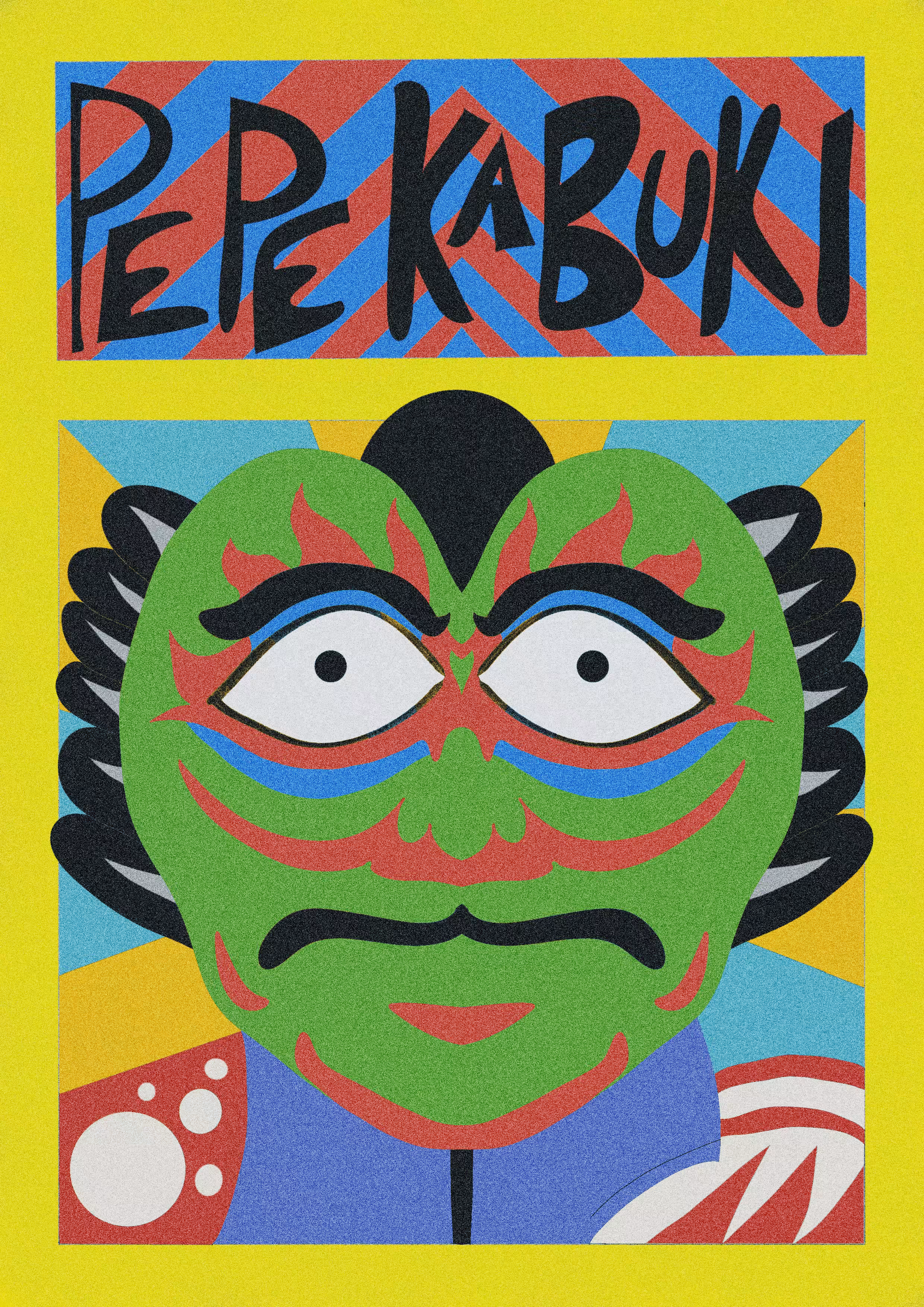 Japanese Pepe Kabuki poster