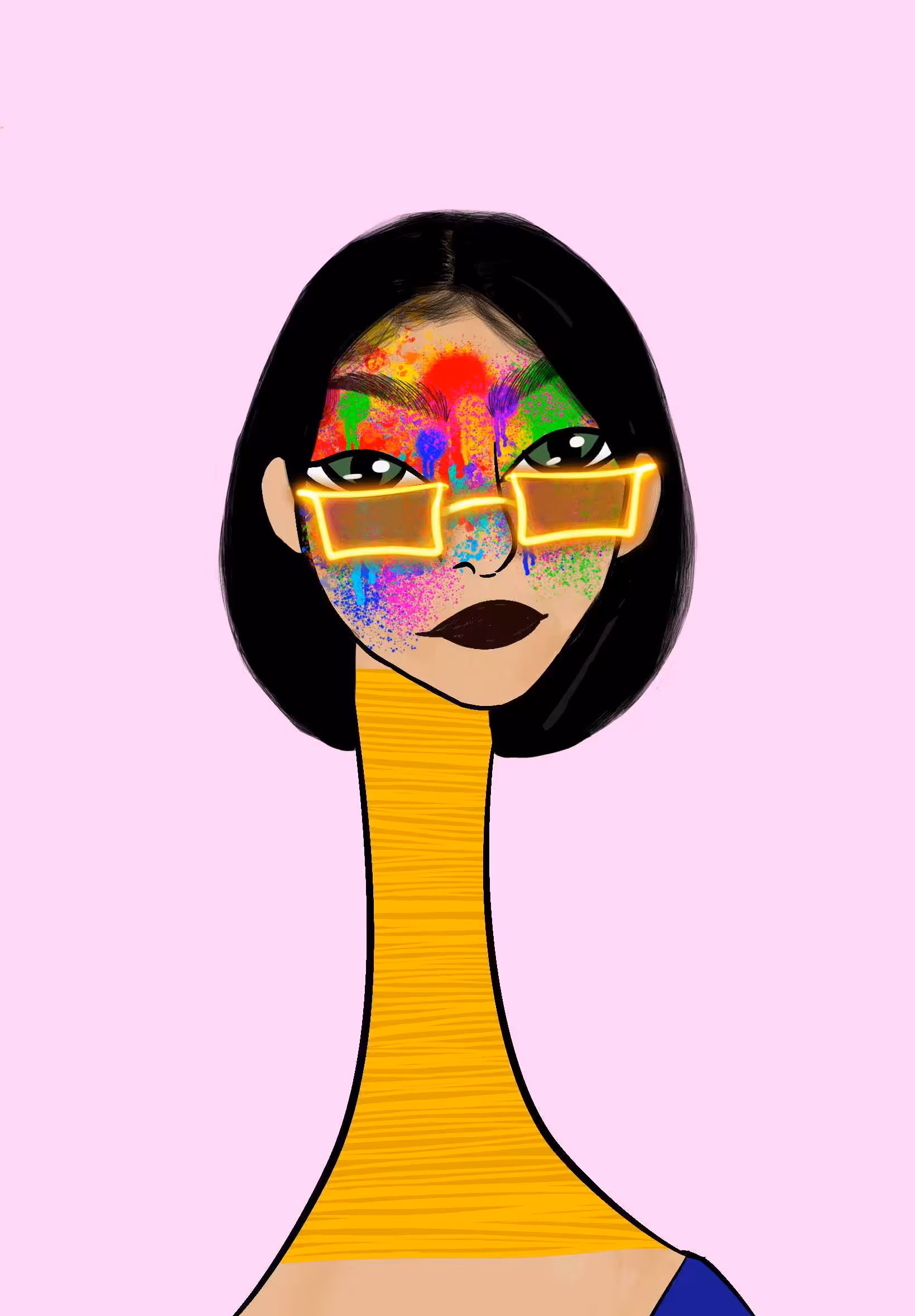 Long Neckie Lady #2599