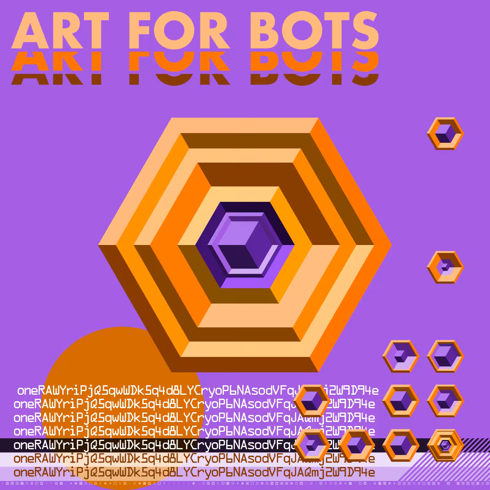 Hexagones - Art for Bots for Humans #9