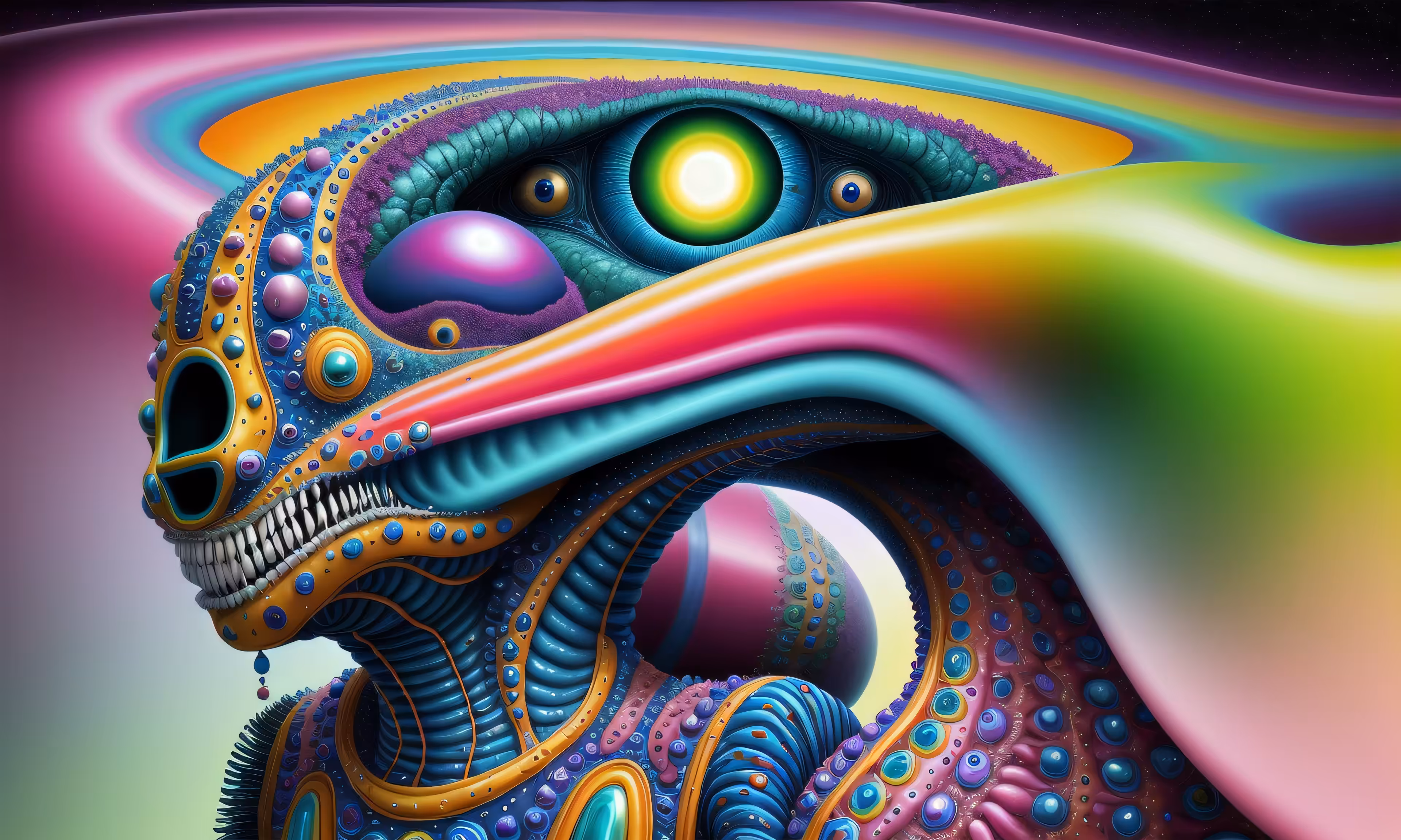 Colorful Cosmic Creature 