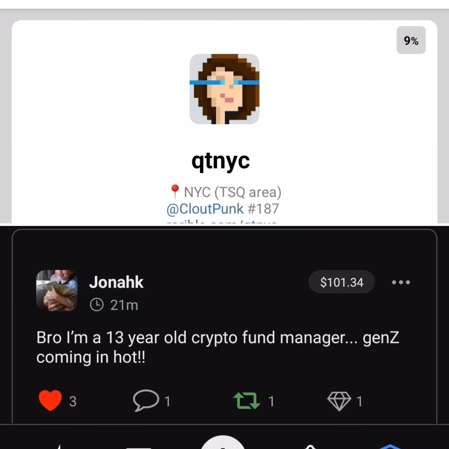 bitclout may 2021 genz screenshot