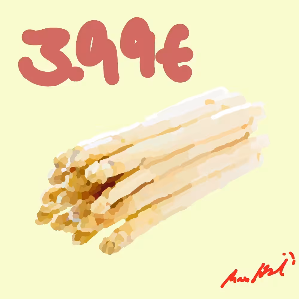 Weißer Spargel, 500g