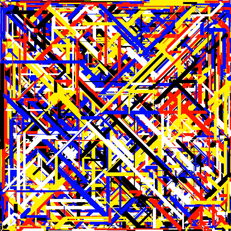 Bifurcations (straight and diagonal lines) #8