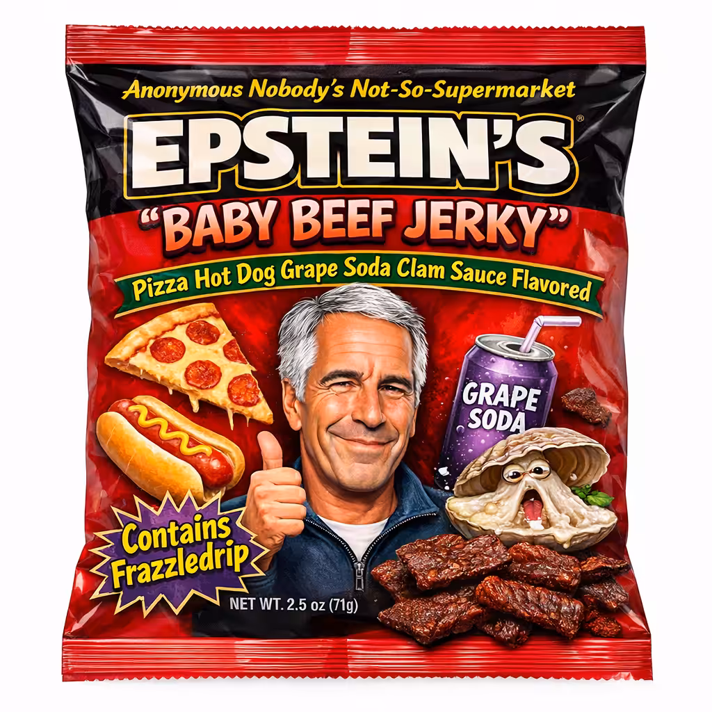 Anonymous Nobody’s Not-So-Supermarket: Epstein’s Baby Beef Jerky
