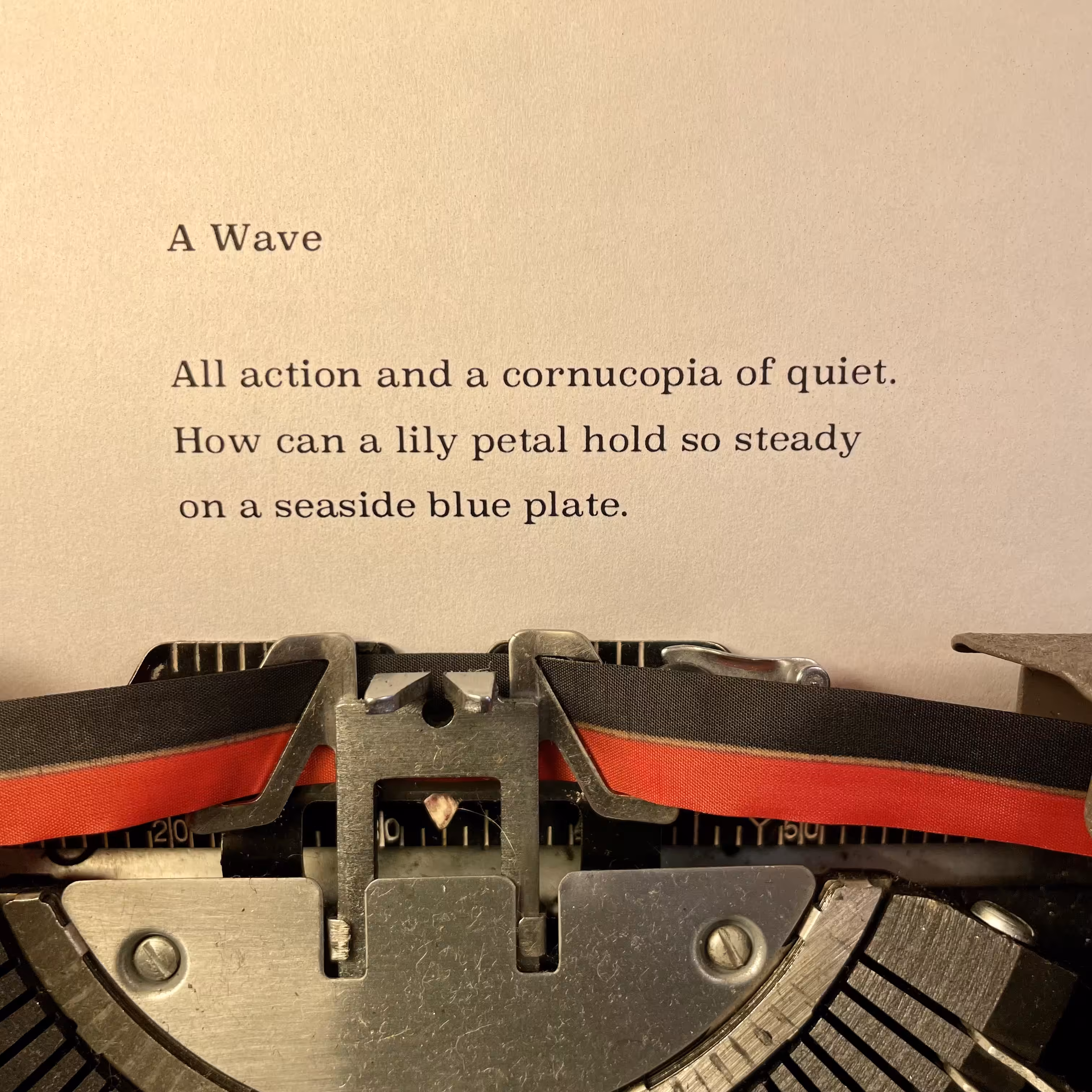 Love Poem Tercets: A Wave