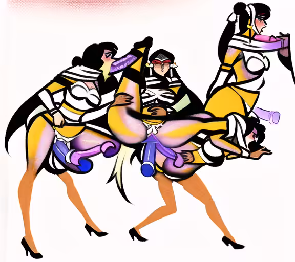 Composite Art: Bondage Bee Woman Camel