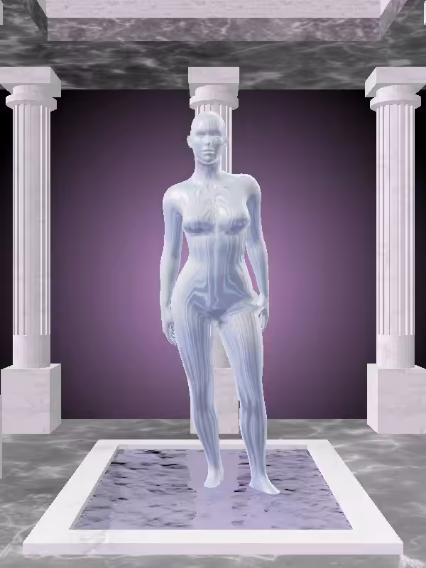 HeavenComputer: The Plotting Melted Blue Woman #2759