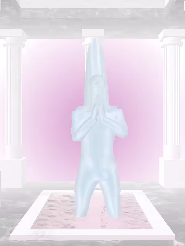 HeavenComputer: The Praying Ethereal Blue Man #991