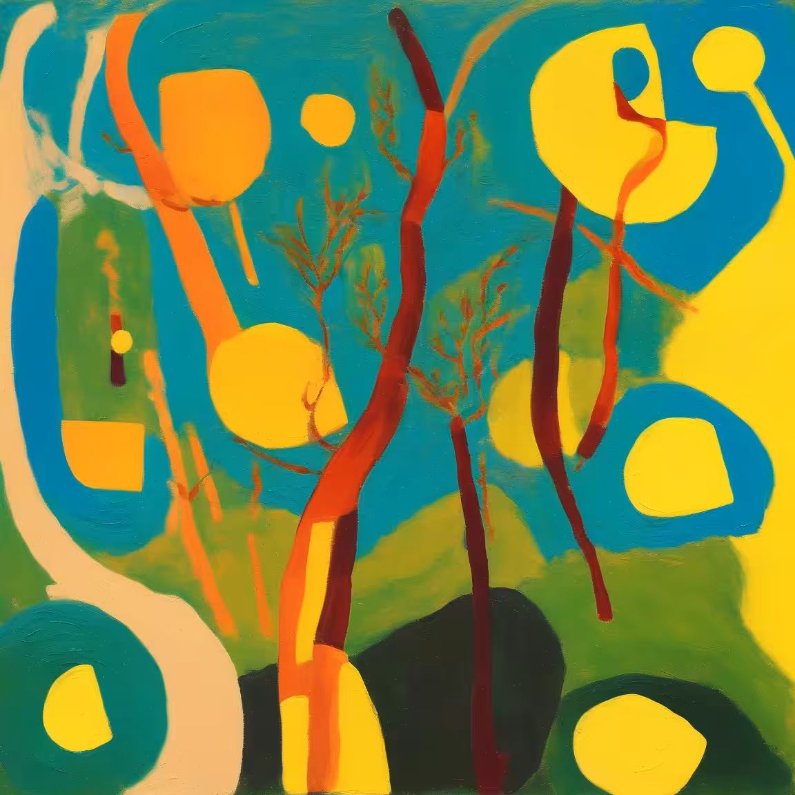 Elemental effortless study of semi-abstract natural landscapes #40
