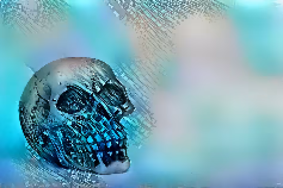 pixle skull 08