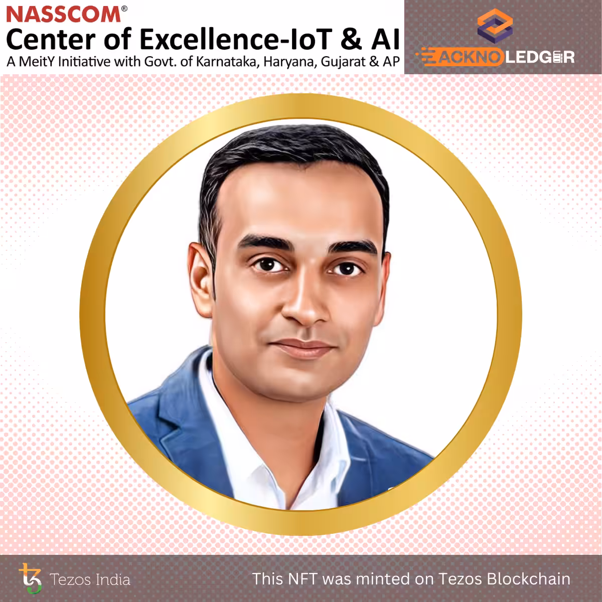 NASSCOM CoE IOT & AI Metaverse Conclave - Speakers: Anil Menon - NFT Business Card