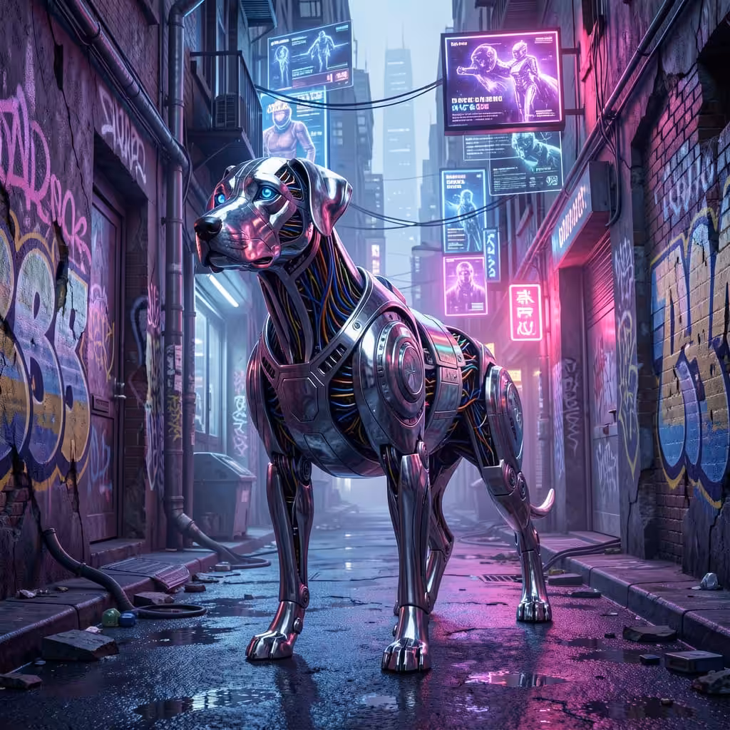 NightCafe Creations: Alley Guardian 1