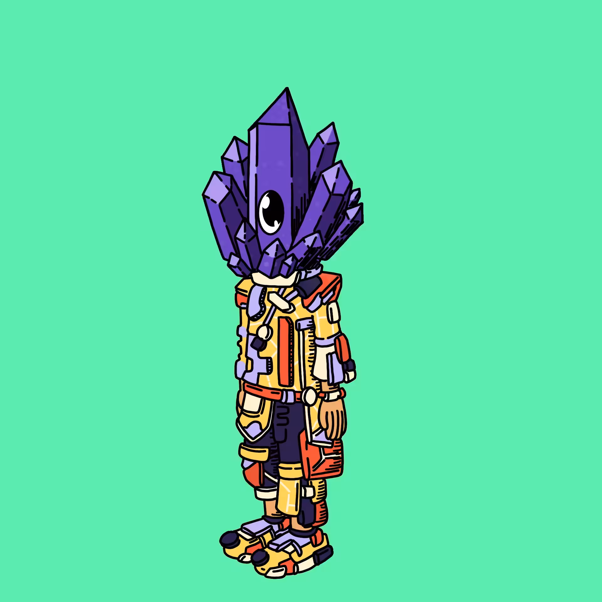 Mineralogist one eyed guy #00213