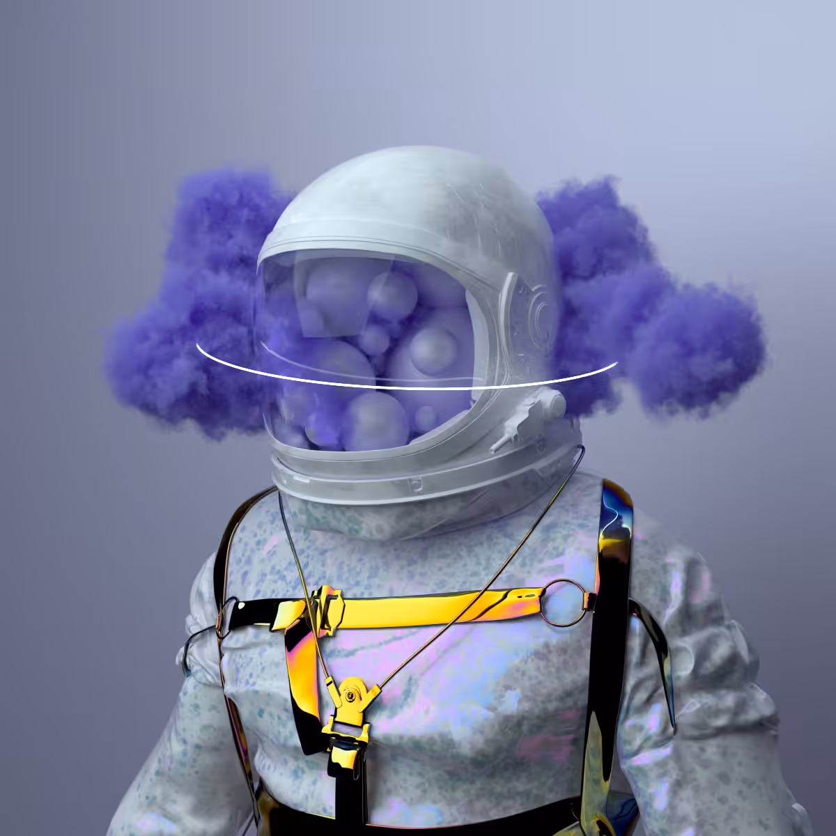 Portrait photograph from space man No.37
