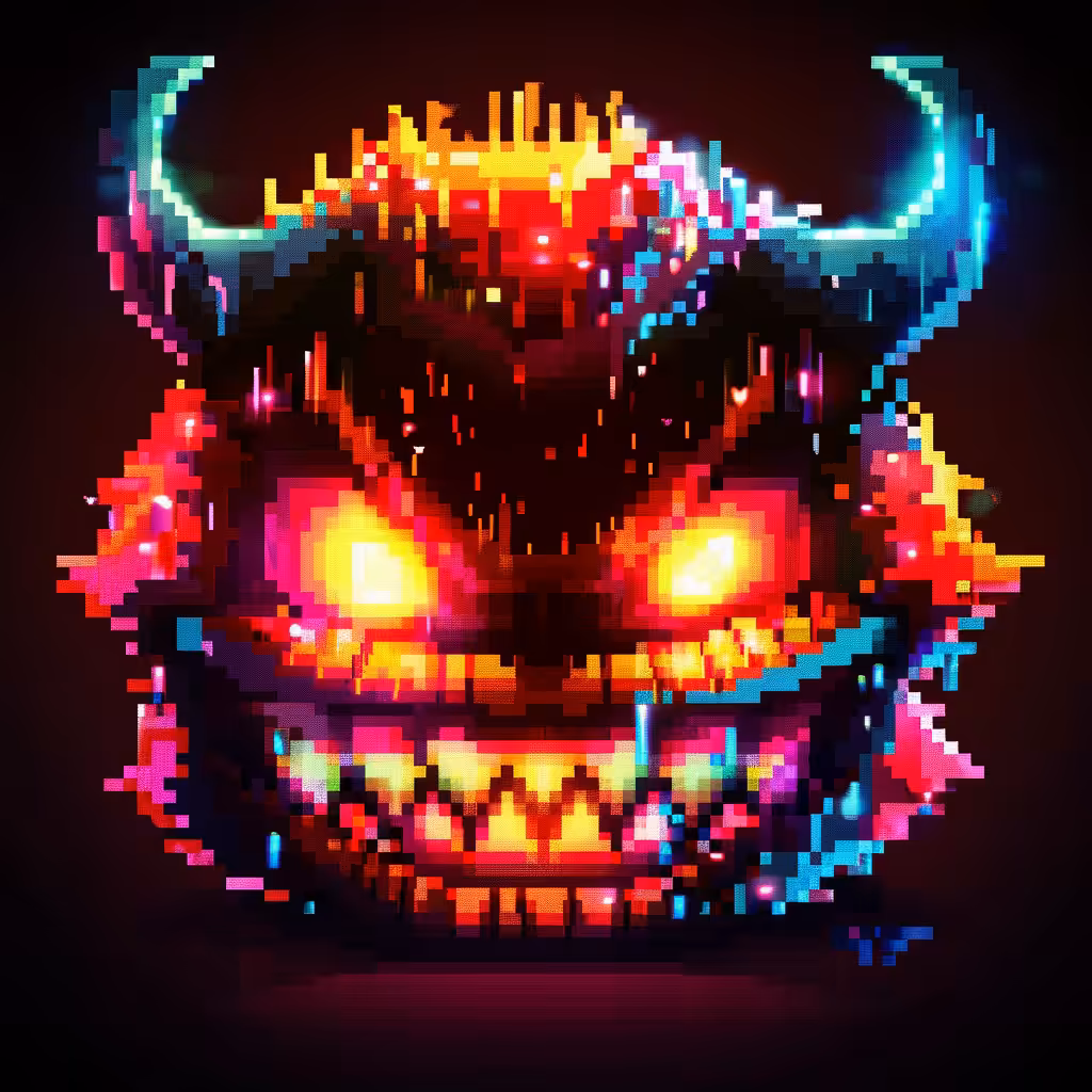 Neon Lamp Monsters on Base #27