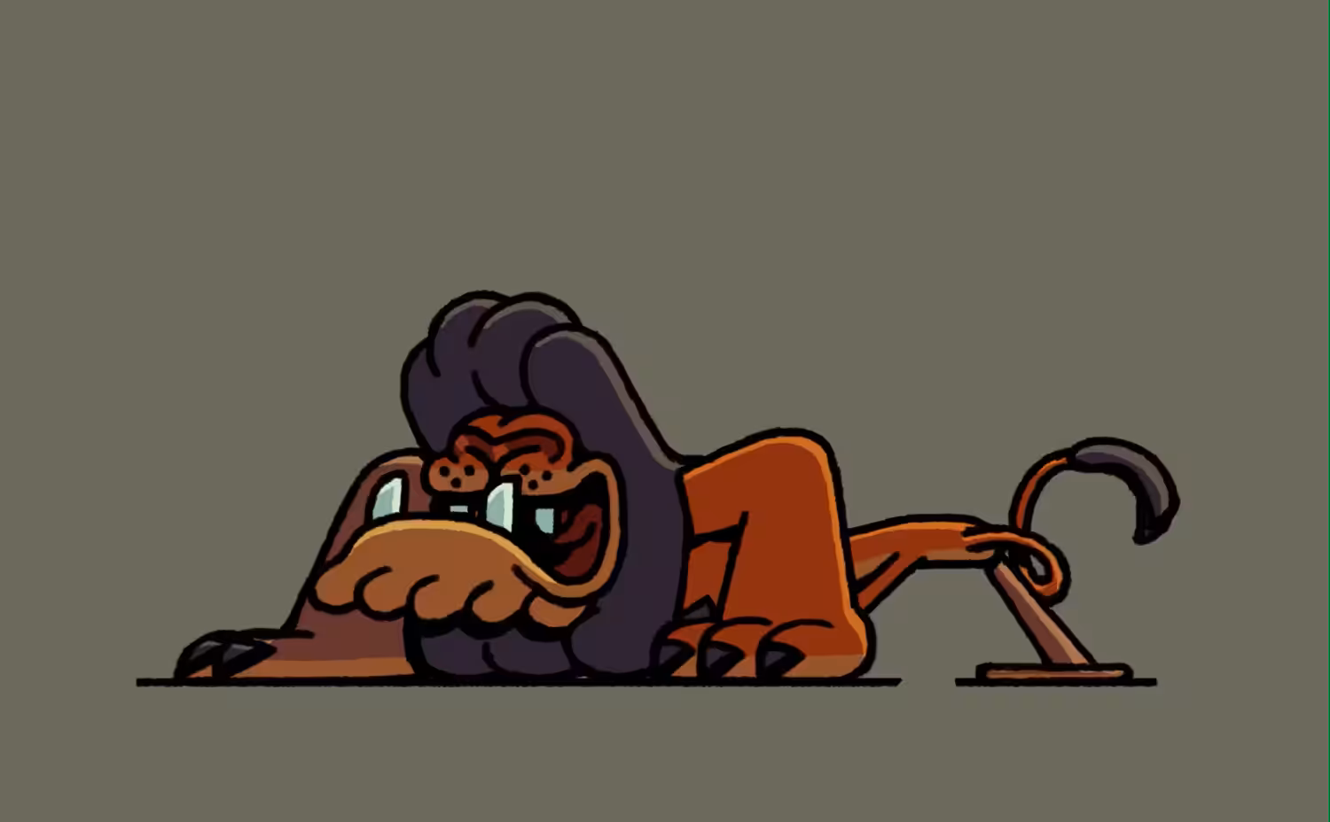 The Angry Lion - Walk Cycle