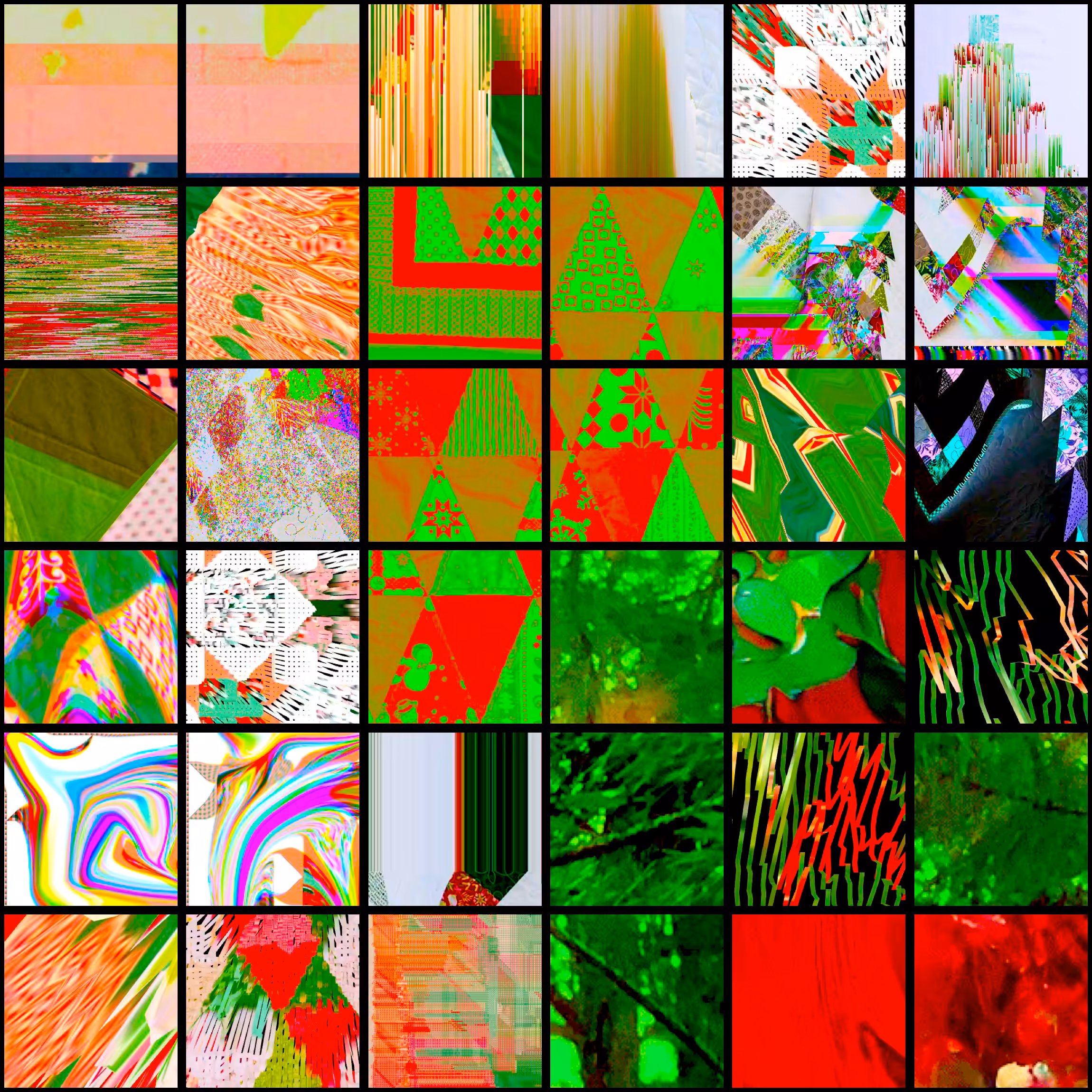 Retired Christmas Glitch Quilt Squares 2021.19