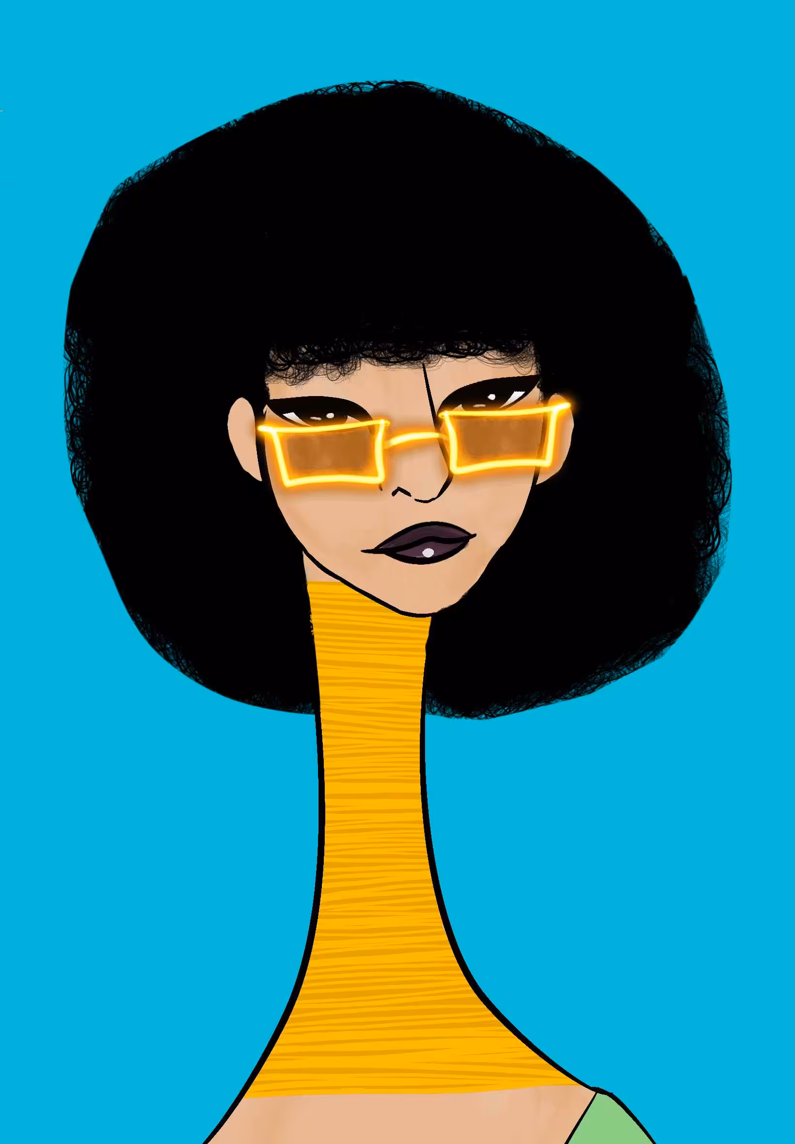Long Neckie Lady #3234