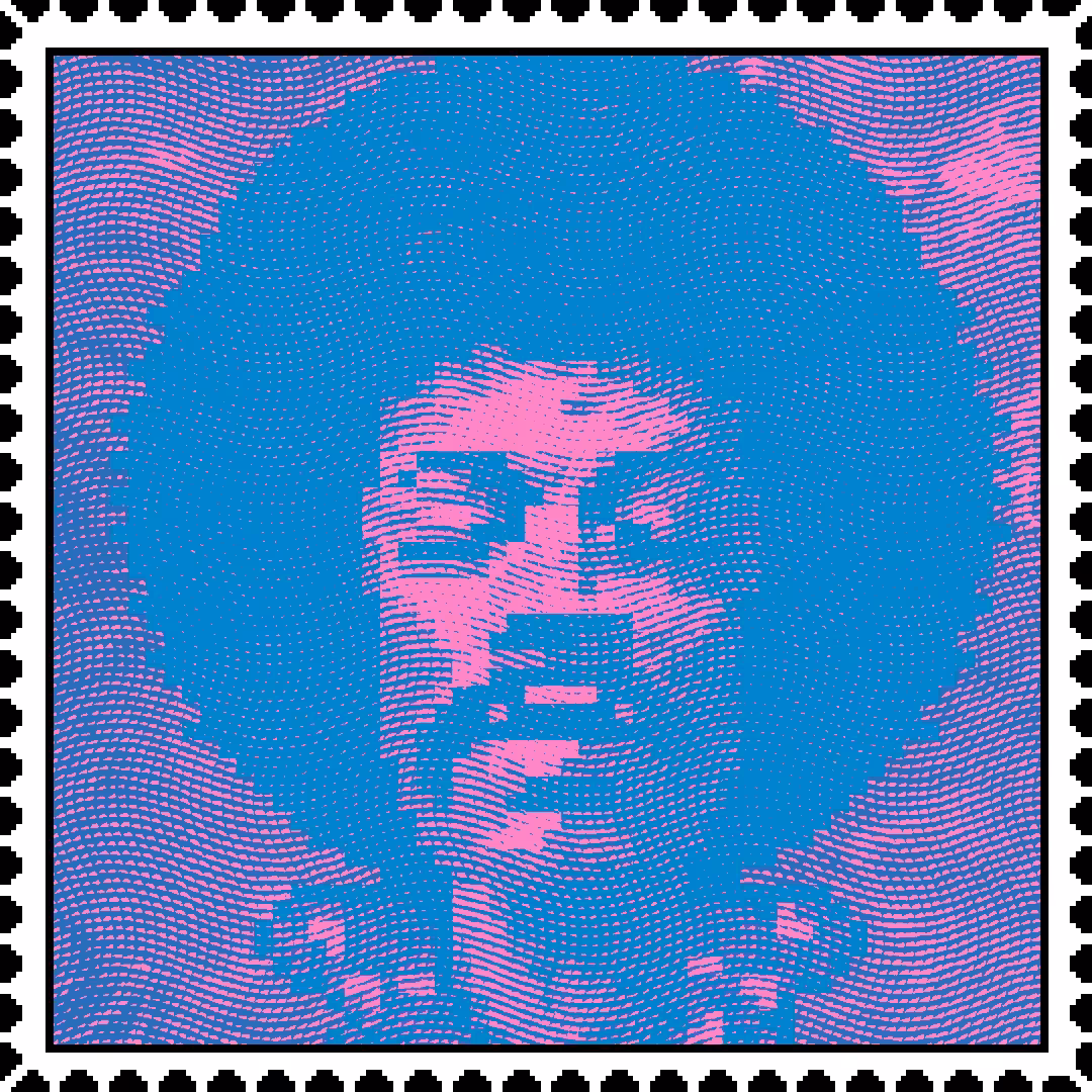 Jimi Hendrix 'Blues' caricature stamp