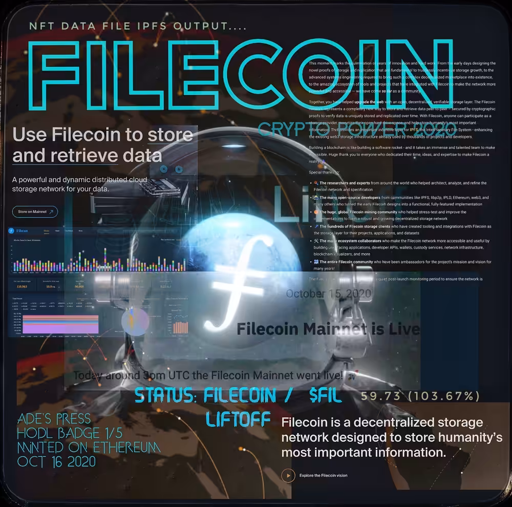 Filecoin Liftoff NFT