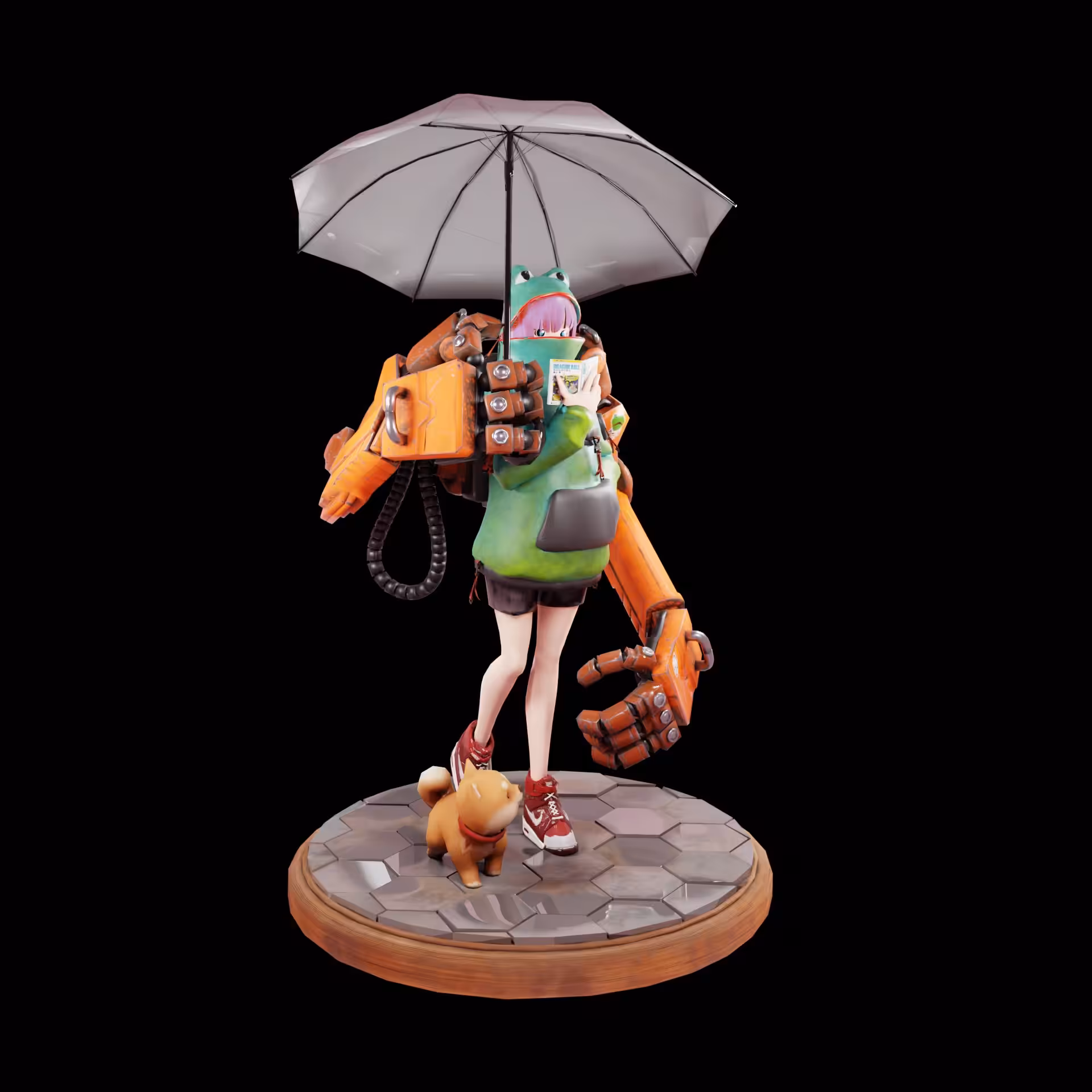 Drizzly Rain 3D Statue 