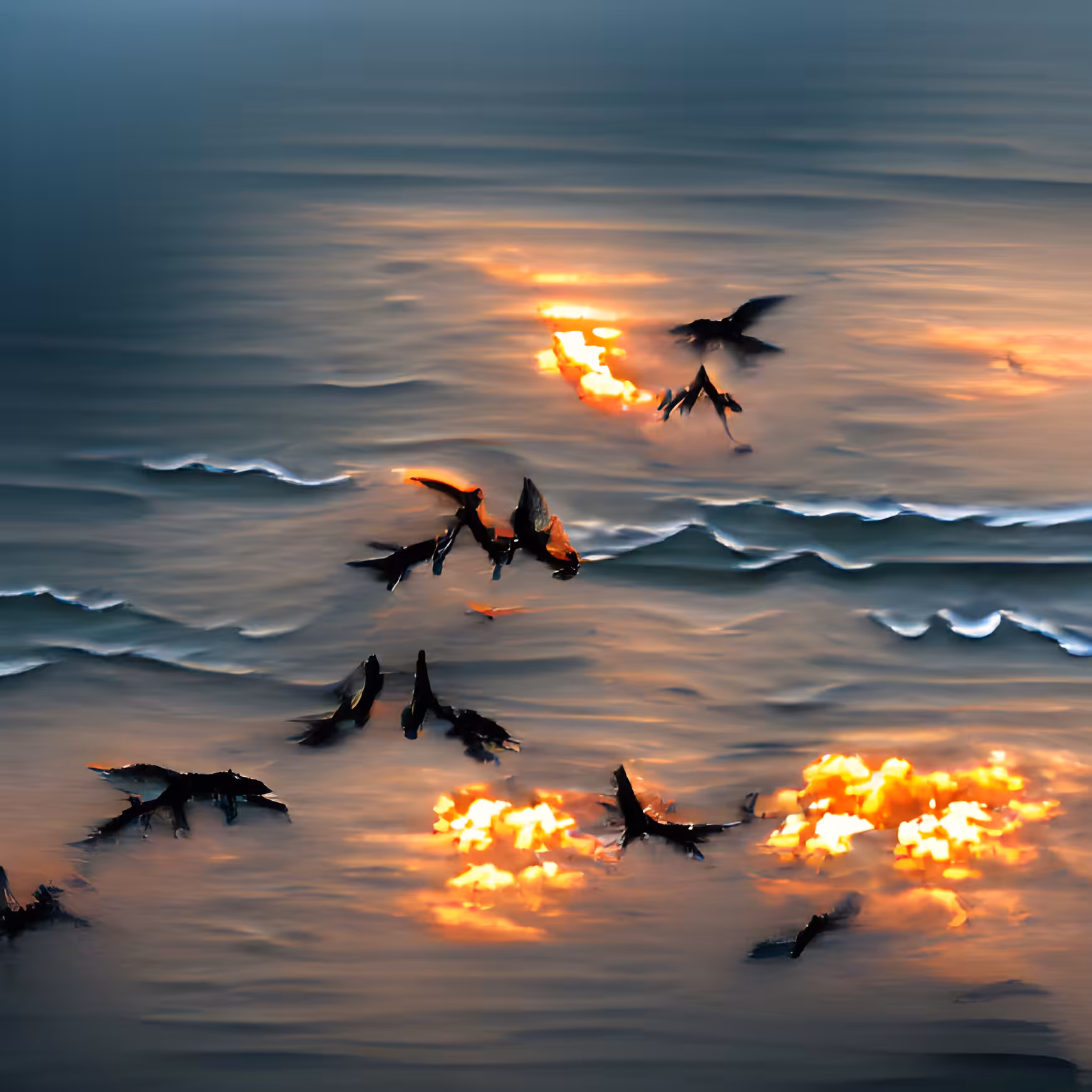 Sunset from the sky