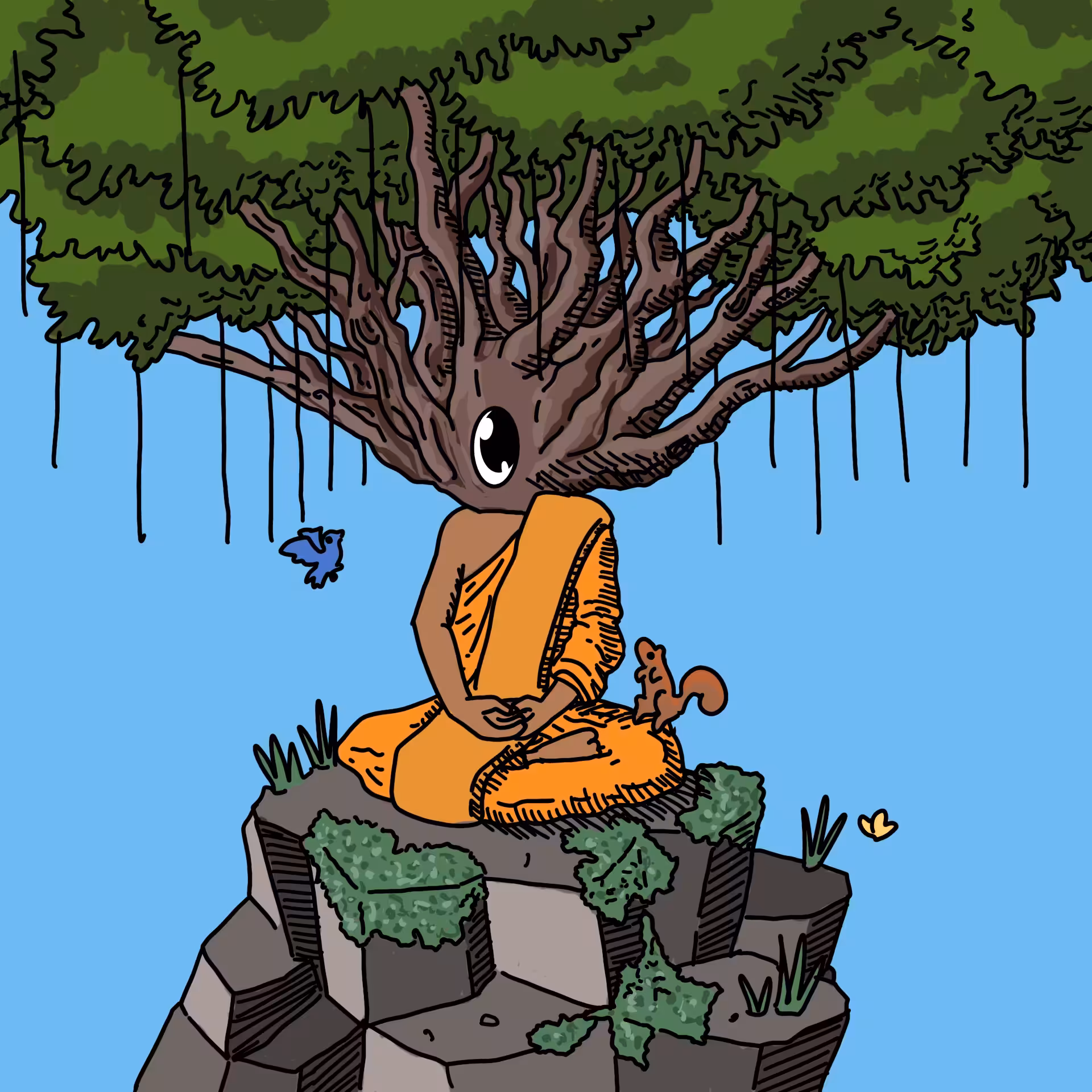 !!OEG migrate to new contract!!: Forestmonk one eyed guy #00320