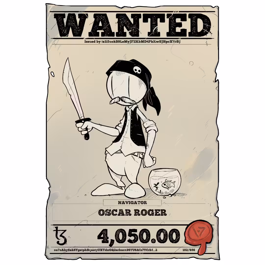 OSCAR ROGER | TEZOS PIRATE 102/666